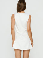 Women's Holii Plunge Neck Embellished Mini Dress White — Dress