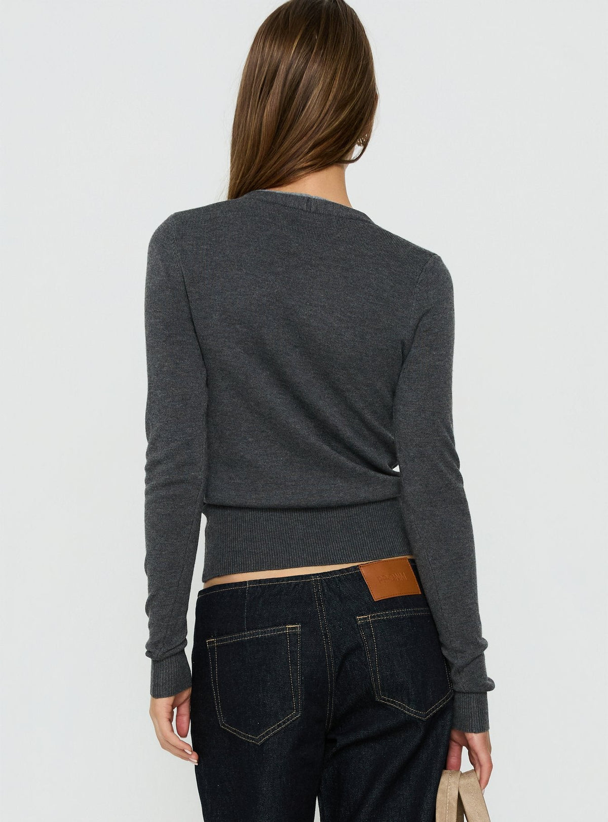 Women's Shadow Cardigan Dark Grey — Sweater