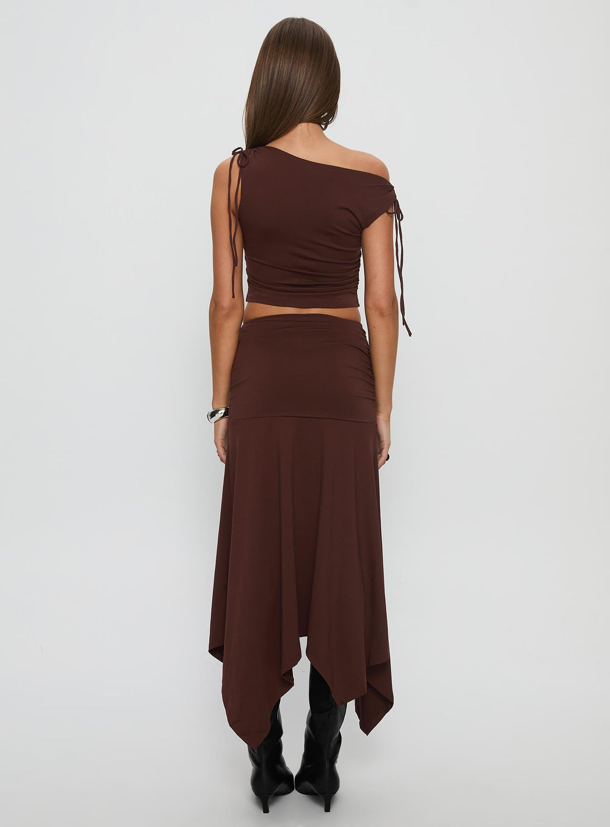 Women's Azlynn Off Shoulder Set Brown