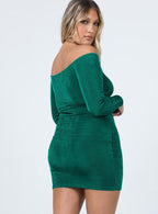 Women's Estelle Mini Dress Green — Dress