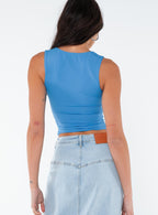 Women's Back In Time Top Blue