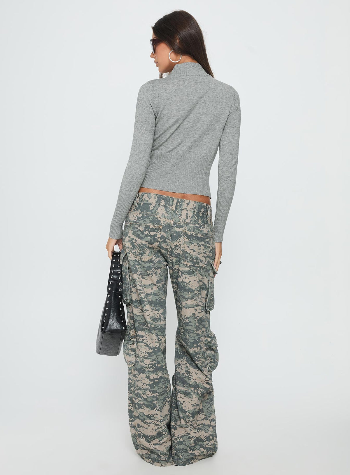Women's Sweetness Low Rise Straight Leg Jeans Digital Camo