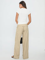 Women's Seneca Wrap Pant Beige Stripe