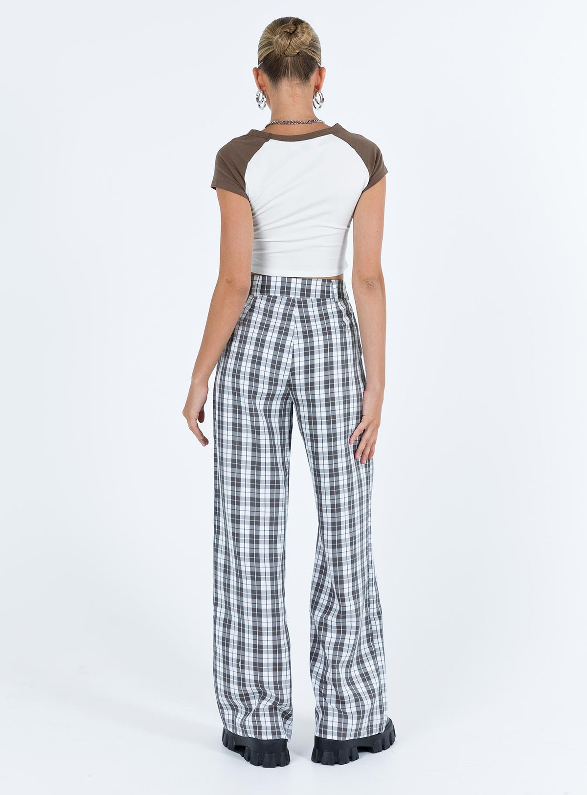 Women's Archer Pants Grey Plaid