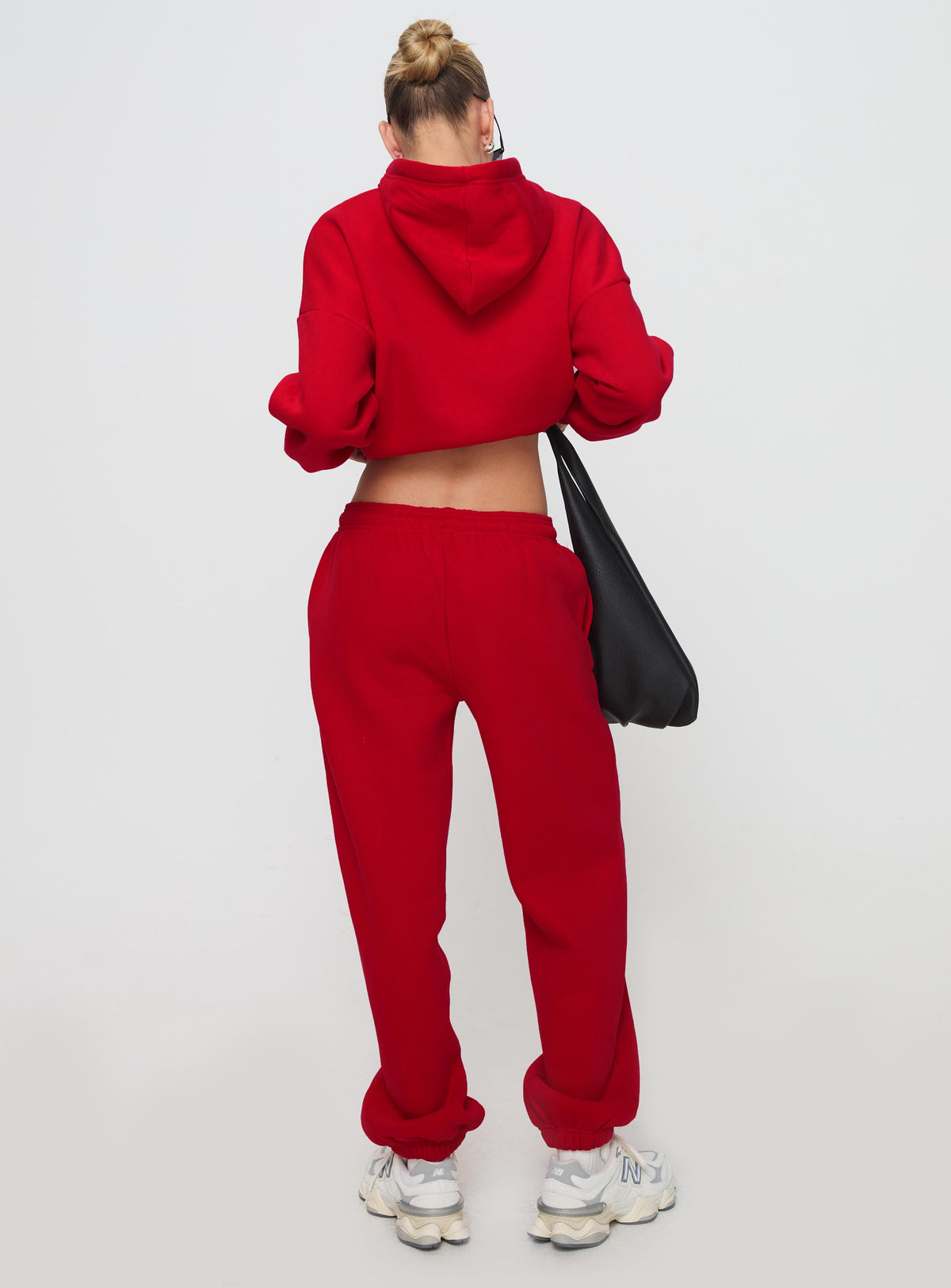 Women's Dream Fleece Ankle Cuff Sweatpants Red — Pants