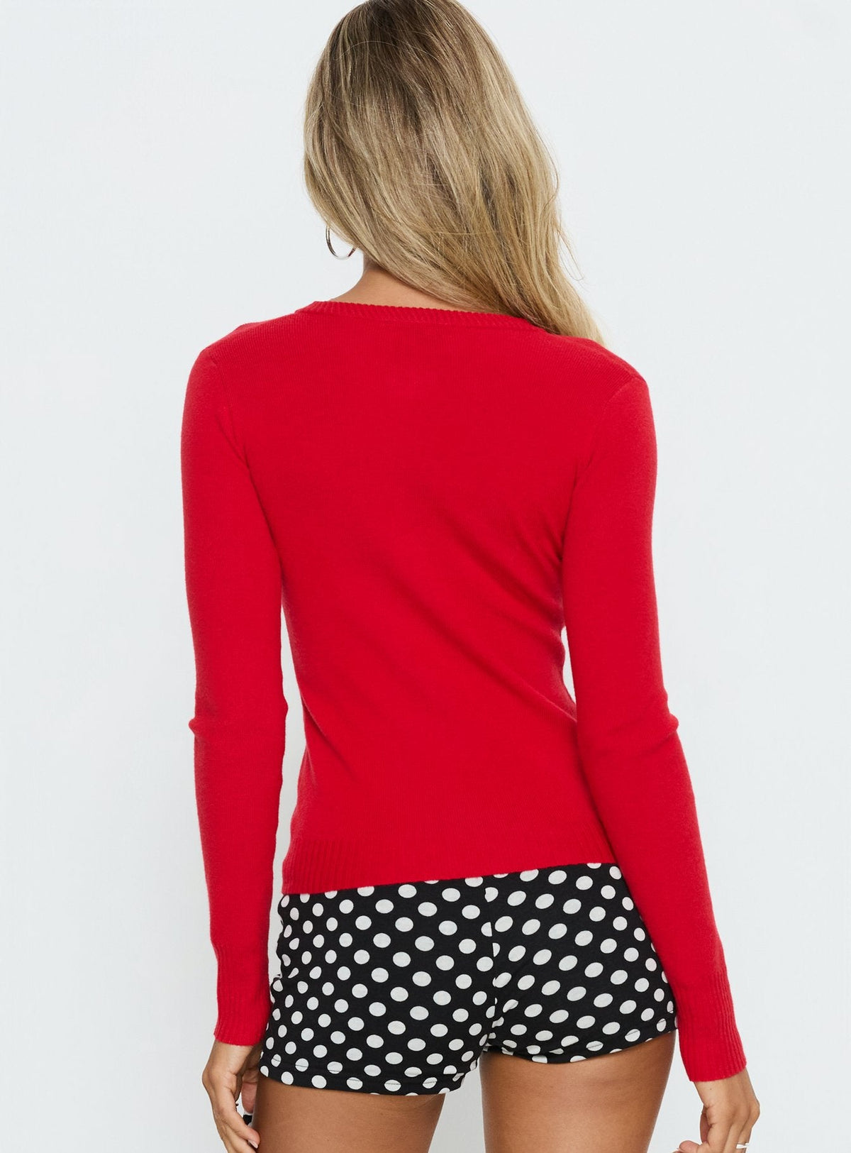 Women's Lauraine Cardigan Red — Sweater