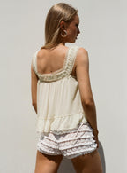 Women's Eluisa Lace Top Cream