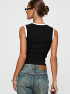 Women's Start Me Up Top Black / White