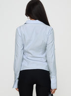Women's Rush Hour Long Sleeve Top Blue Stripe