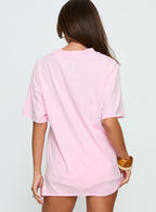 Women's Pepsi Cola Graphic Top Washed Pink