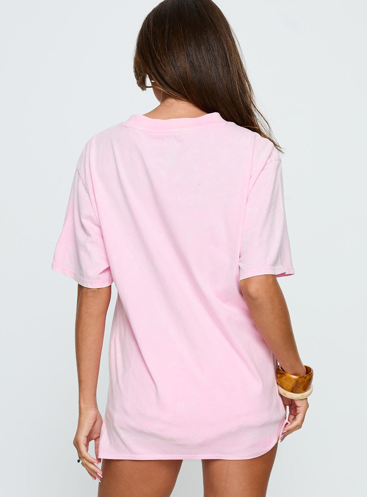 Women's Pepsi Cola Graphic Top Washed Pink