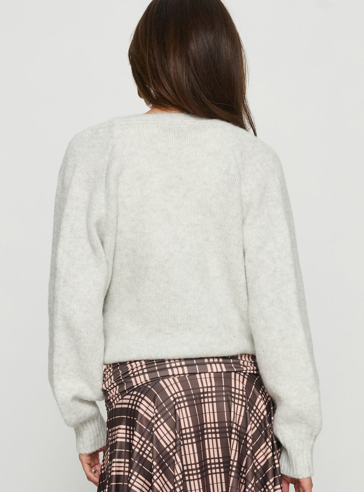 Women's Daelan Wrap Knit Cardigan Grey Marle — Sweater