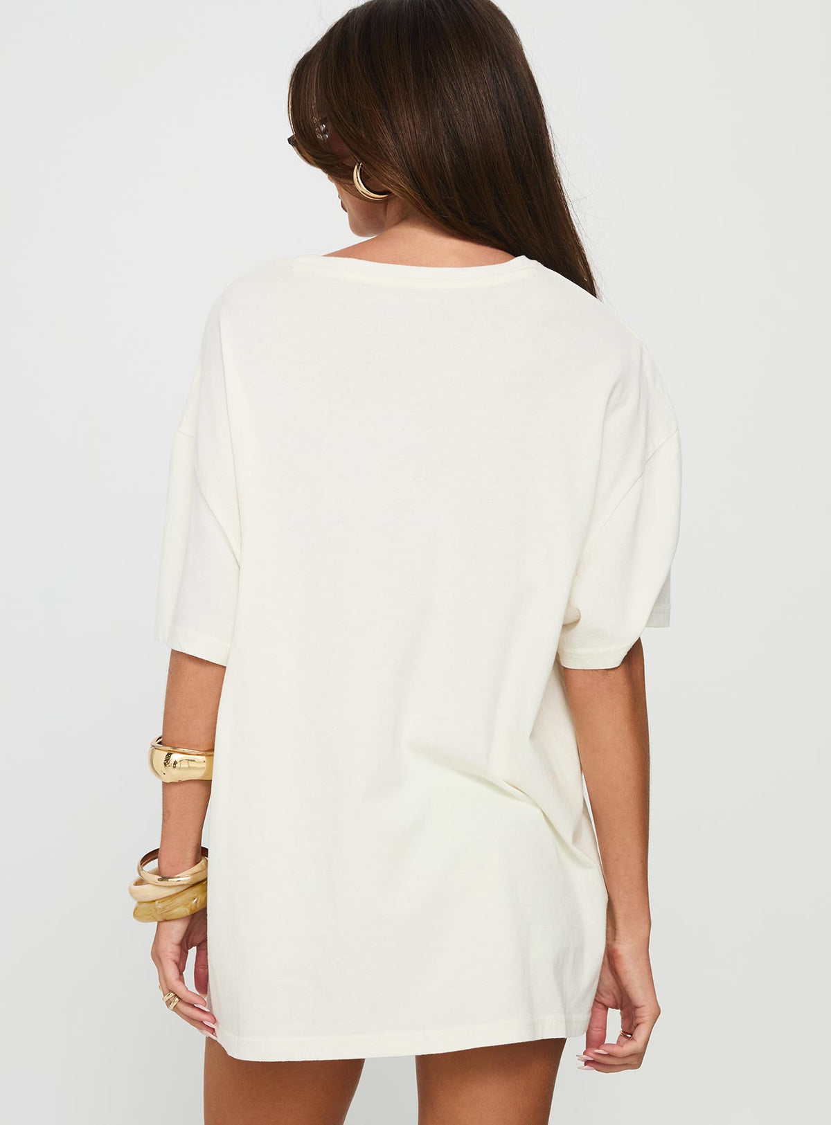 Women's Kawabunga Oversized Graphic Top Cream