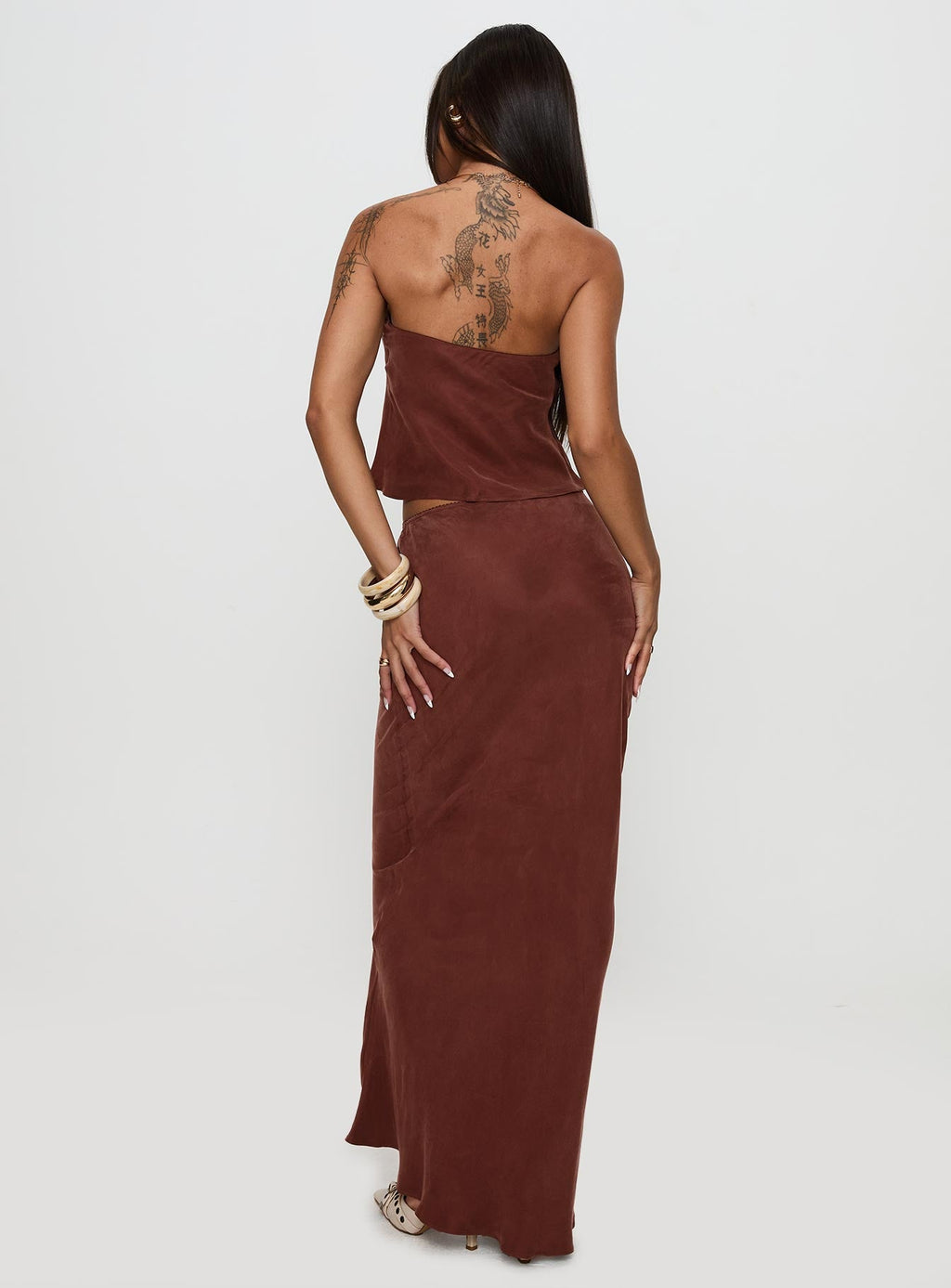 Women's Lucelia Maxi Skirt Brown