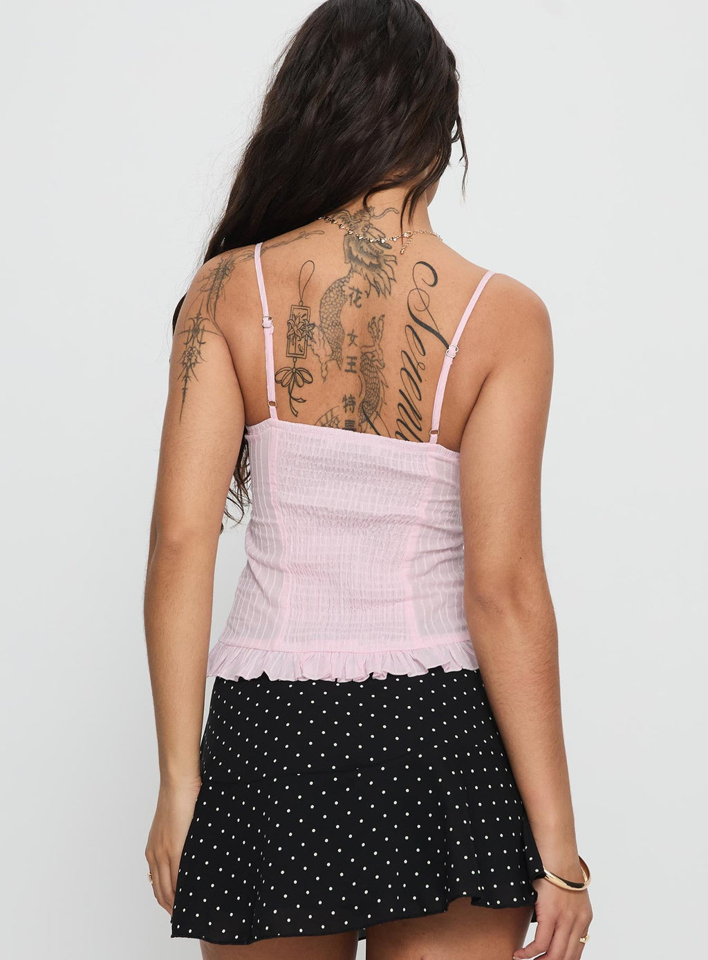 Women's Composed Frill Cami Top Pink