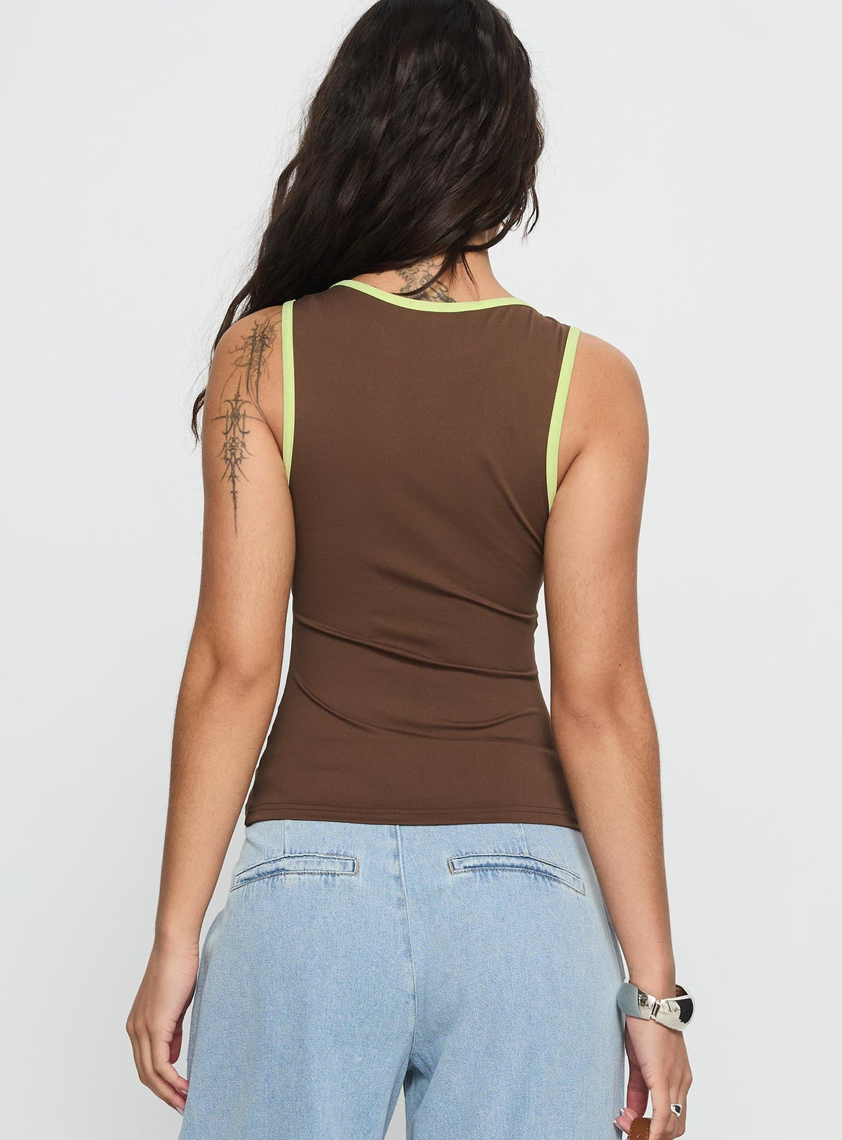 Women's 71 Classics V Neck Top Brown