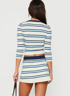 Women's Kissie Knit Skort Multi Stripe — Skirt
