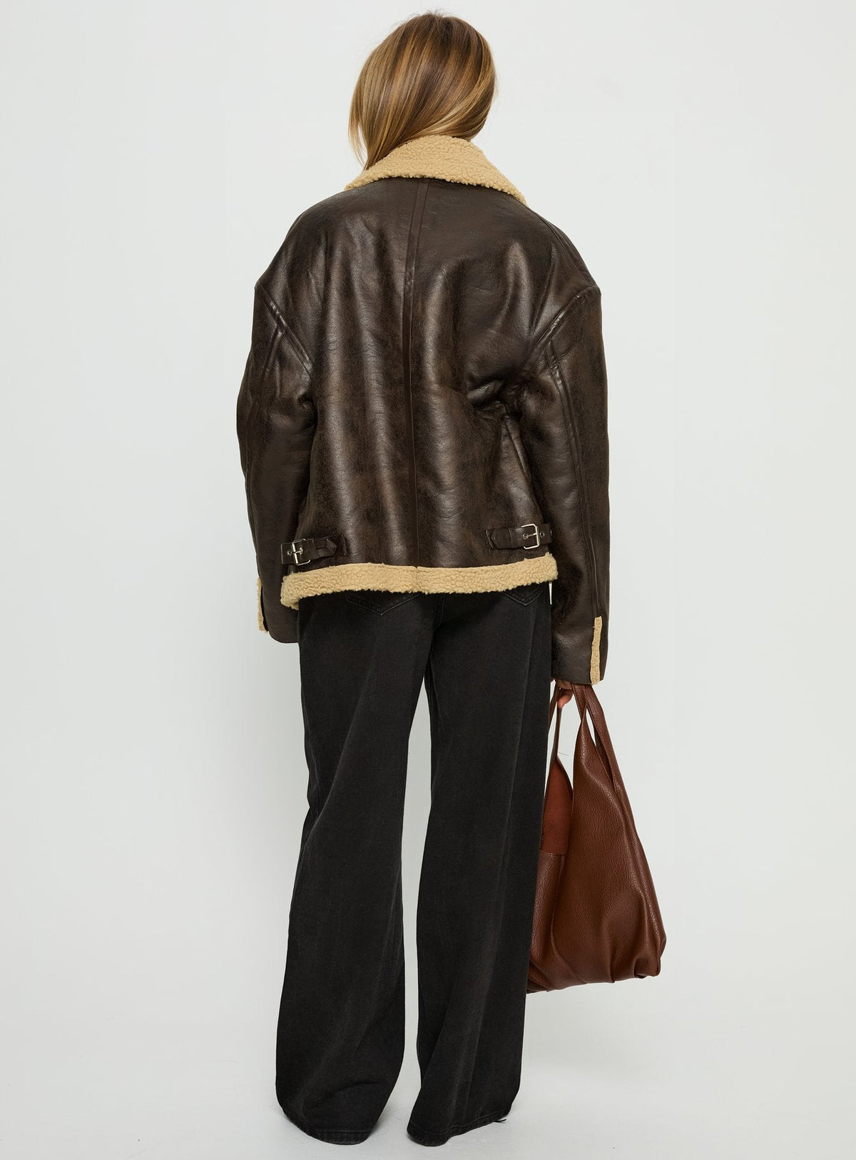 Women's Benetta Collared Jacket Brown