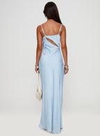 Women's Linger Bias Cut Maxi Dress Blue — Dress
