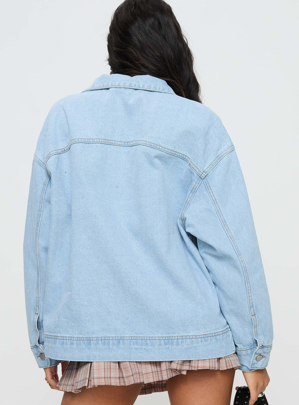 Women's Goldsmith Denim Bomber Jacket Light Wash