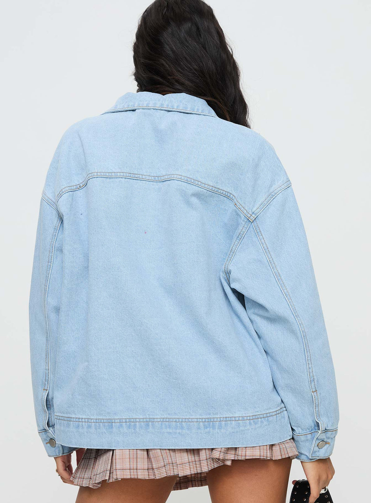 Women's Goldsmith Denim Bomber Jacket Light Wash