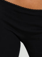 Women's Baseline Rib Capri Pants Black
