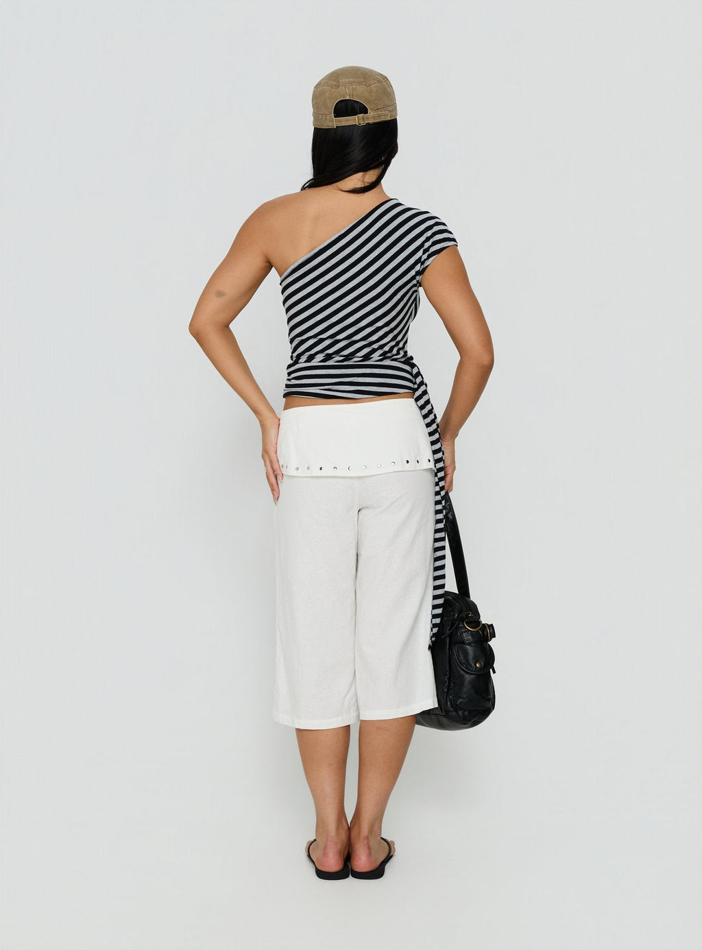 Women's Oren Capri Trouser Ivory — Pants