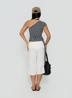 Women's Oren Capri Trouser Ivory — Pants