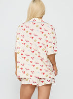 Women's Sweet Things Button Down Sleep Set Multi
