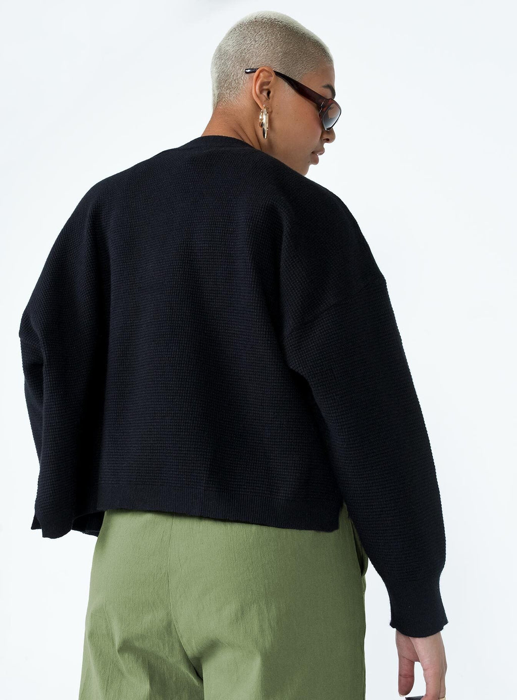 Women's Theo Cardigan Black — Sweater