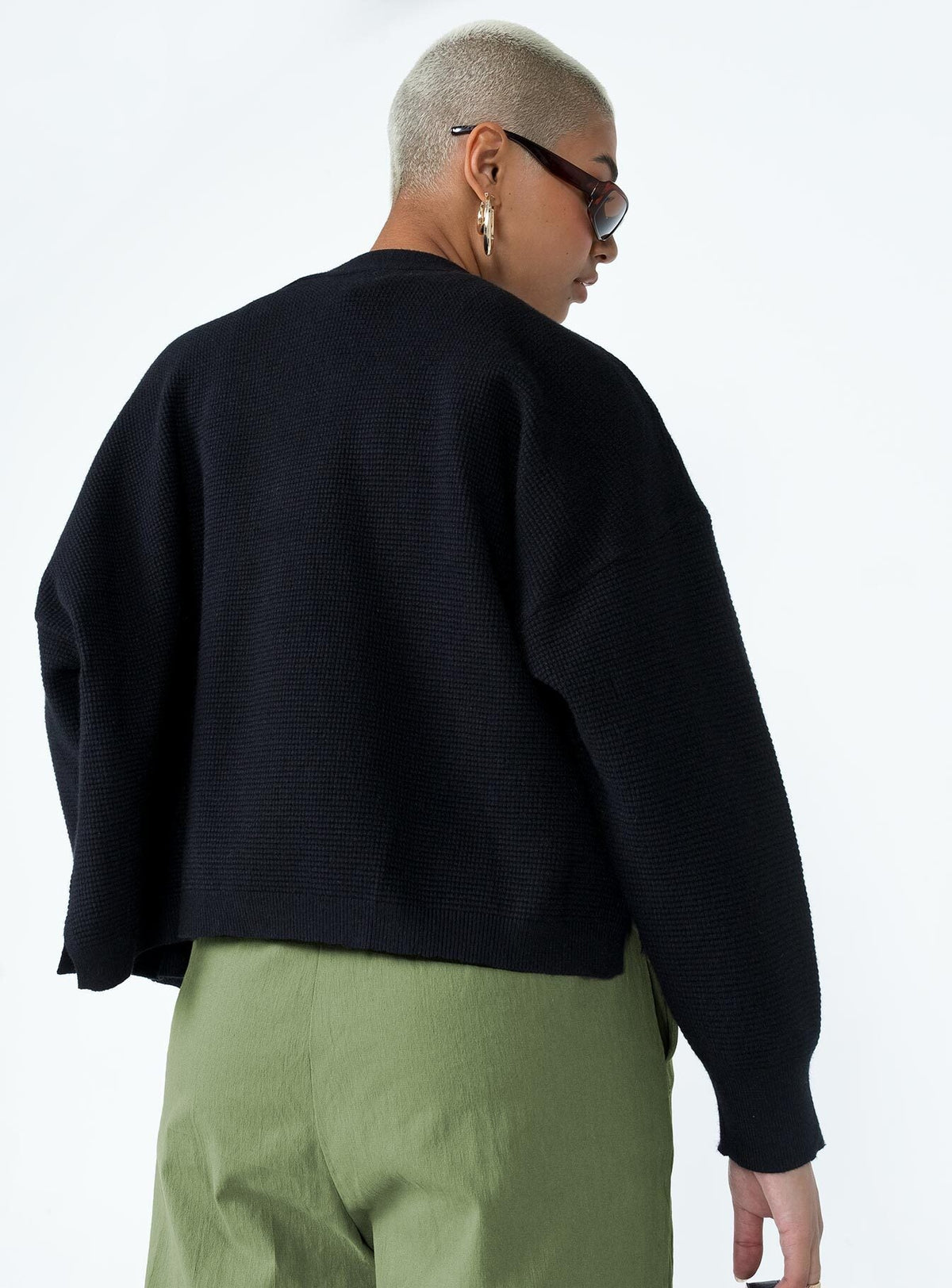 Women's Theo Cardigan Black — Sweater