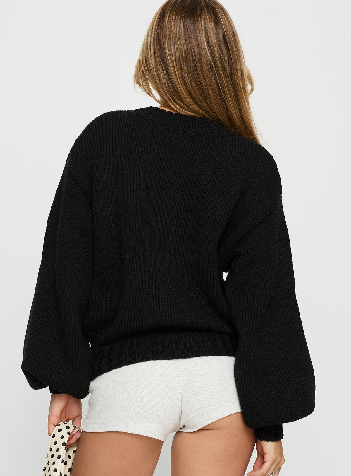 Women's Edern Cardigan Black — Sweater