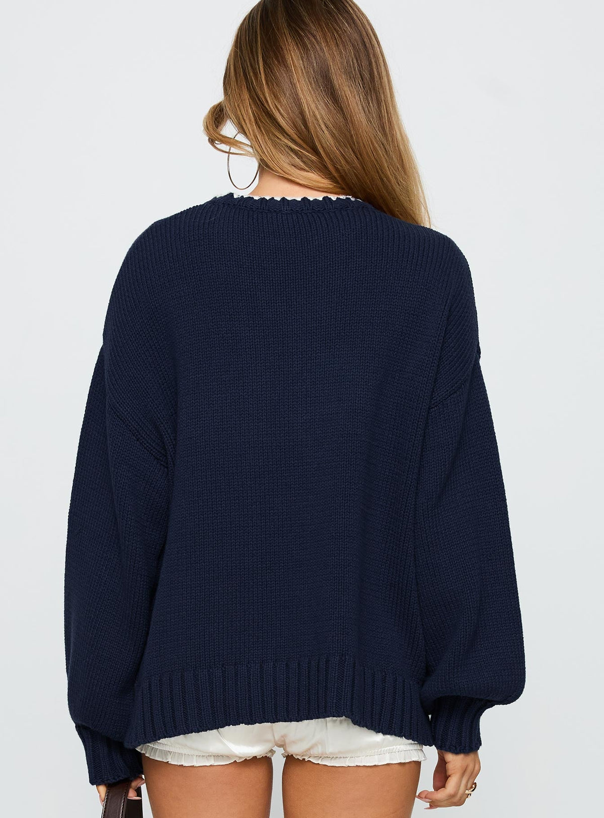 Women's Swan Lake Love Knit Sweater Navy