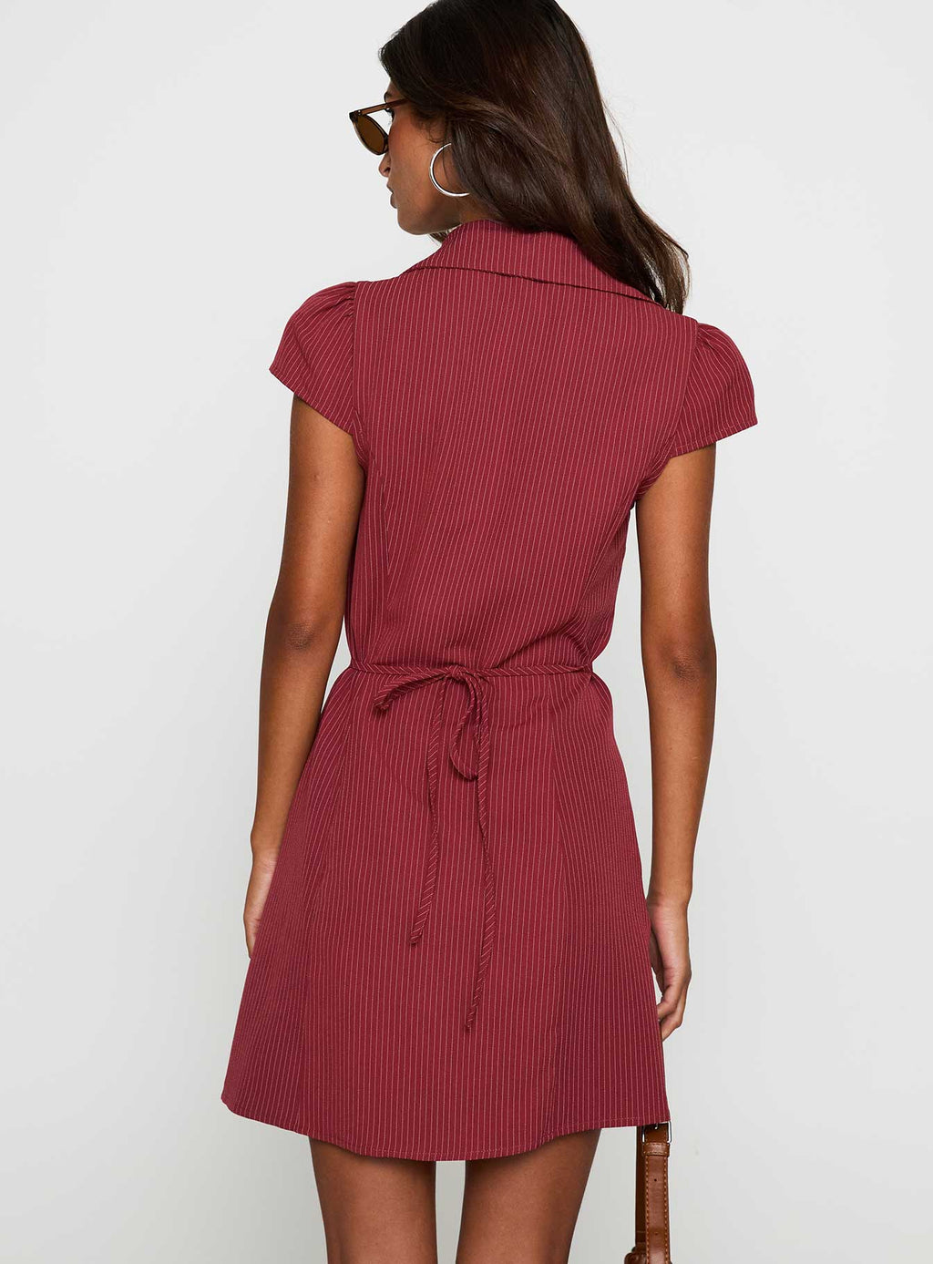 Women's Arianwyn Mini Dress Burgundy — Dress