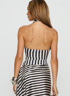 Women's Heritage Halter Top Cream Stripe