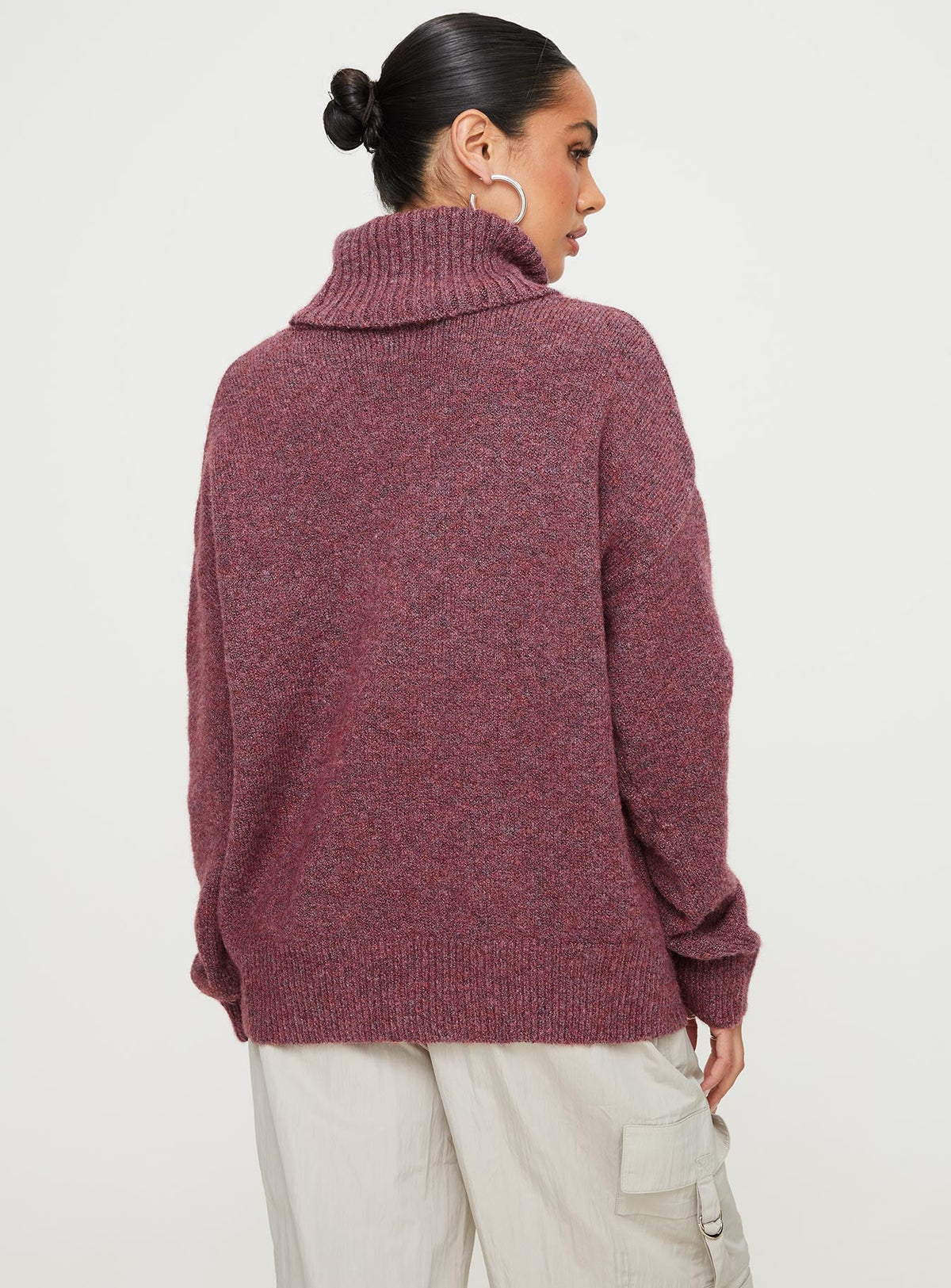 Women's Oswin Turtleneck Sweater Burgundy