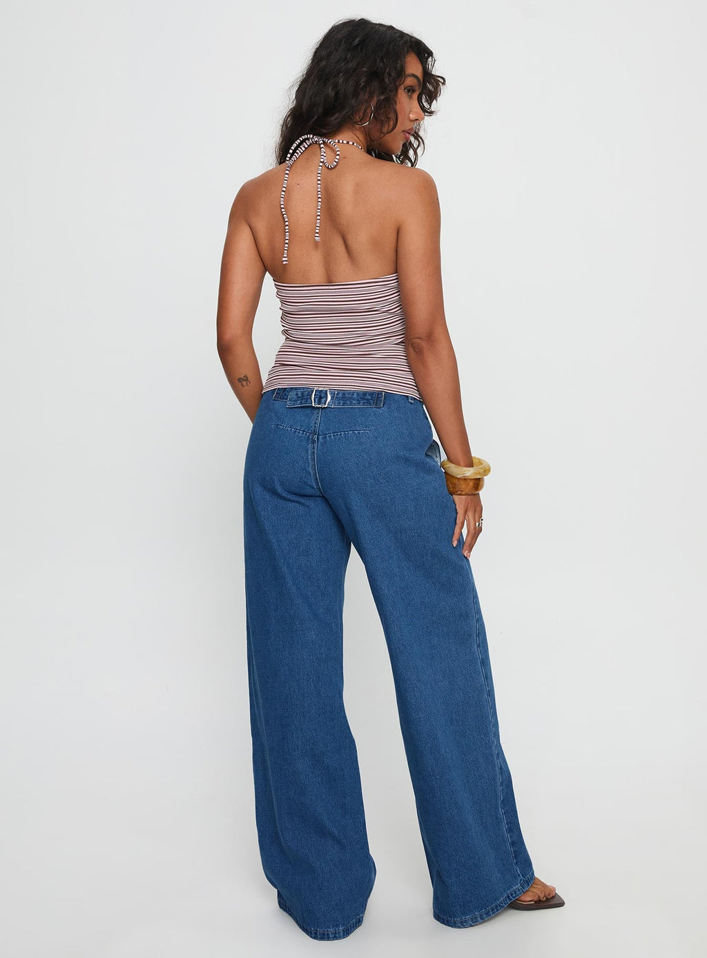 Women's Polaris Mid Rise Straight Leg Jeans Mid Blue