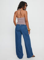 Women's Polaris Mid Rise Straight Leg Jeans Mid Blue