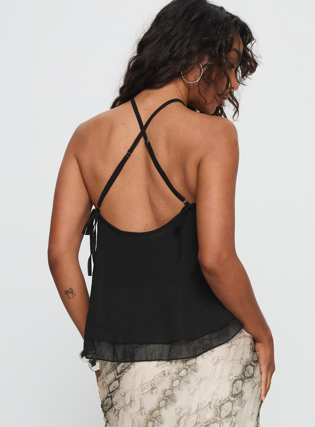 Women's Rafaella Halter Top Black