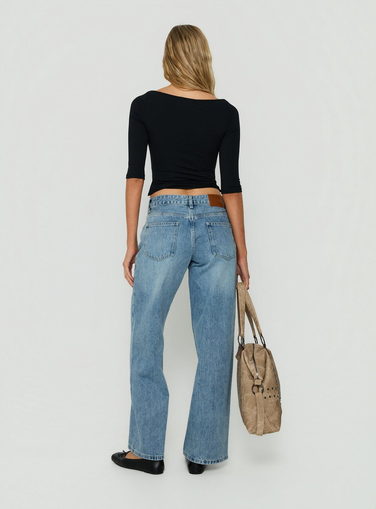 Women's Serenitia Mid Rise Relaxed Jeans Bright Blue