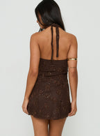 Women's Codami Sequin Mini Dress Dark Brown — Dress
