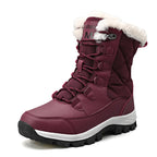 Women's Fleece-Lined Lace-Up Winter Boots