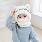 Plush Bear-Ear Hood - Adult & Kids