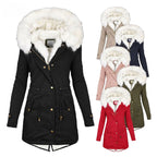 Women's Fleece-Lined Hooded Coat