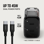 Women's Wall Charger Set - 45W - Phantom