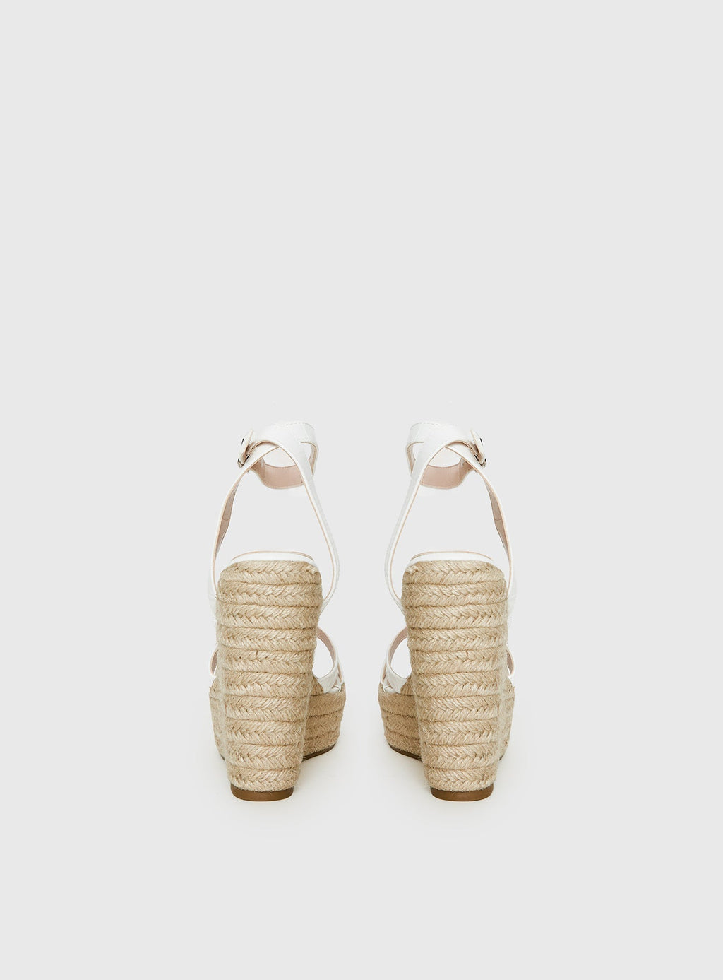 Women's Jesper Espadrille Wedged Heels White Croc