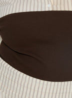 Women's Belva Long Sleeve Corset Shirt Mini Dress Brown Stripe Curve — Dress