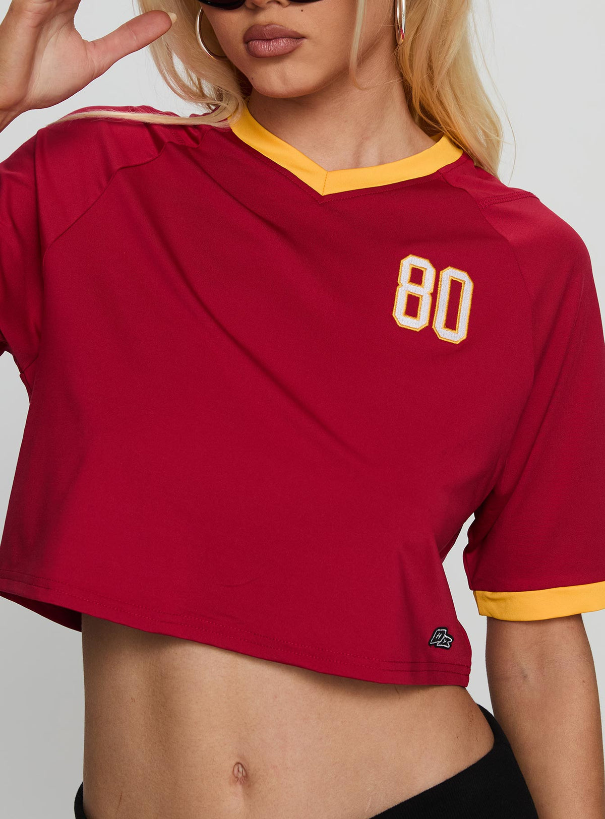 Women's USC Cropped Soccer Jersey Tee Cardinal