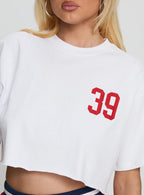 Women's Boston University Track Top White