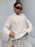 Women's Anaya Oversized Sweater Beige